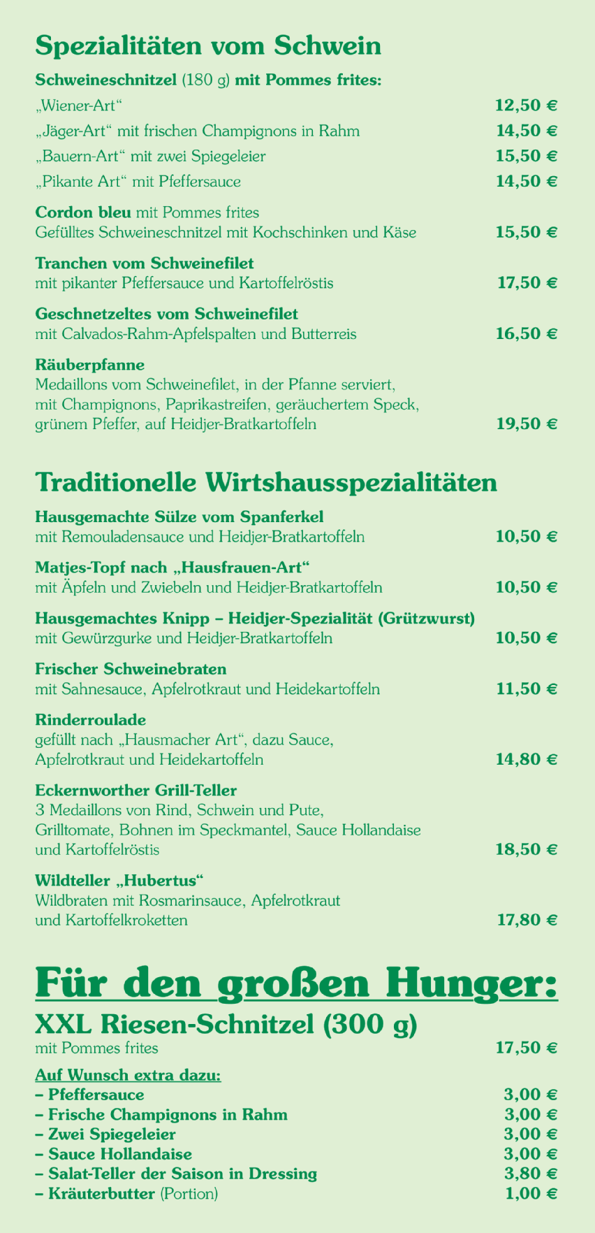 Waldgaststätte Eckernworth Walsrode in der Vogelparkregion ...